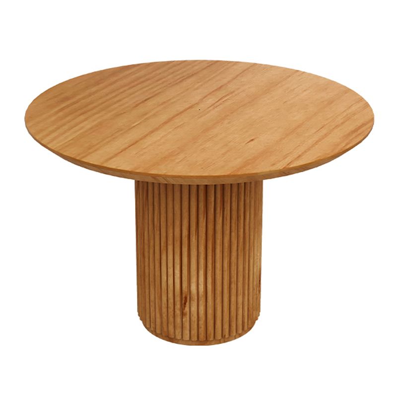 Modern Pedestal Casual Dining Table Round Solid Wood Dinner Table Kitchen Home Clearhalo 'Dining Tables & Seating' 'Dining Tables' 'dining_table' 'furn' 'furn_dining_table' 'Furniture' 'furniture_dining_table' 'Kitchen & Dining Furniture' 'kitchen' 'kitchen_dining_table' 1200x1200_f059673c-a6b2-4ac9-a48d-d539f7ab425e