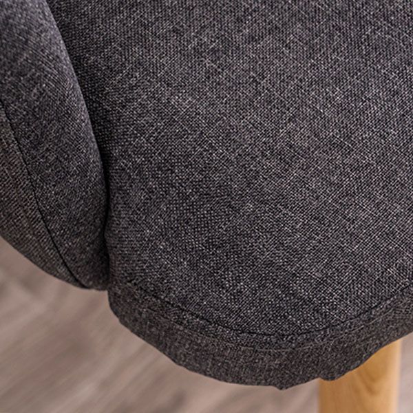 Scandinavian Upholstered Home Arm Chair Solid Back Matte Finish Dining Chair Clearhalo 'Dining Chairs' 'Dining Tables & Seating' 'dining_chair' 'Furniture' 'furniture_dining_chair' 'Kitchen & Dining Furniture' 1200x1200_f05969da-b68d-4f73-9cda-77a9f417e0f9