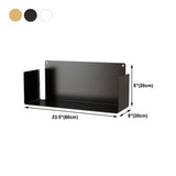 Closed Back Bookcase Metal Horizontal Bookshelf for Study Room