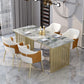 Luxury Sintered Stone Top Dining Table Rectangle Indoor Table with Double Pedestal Base Clearhalo ' dining_table' 'Dining Tables & Seating' 'Dining Tables' 'furn' 'furn_dining_table' 'Furniture' 'furniture_dining_table' 'Kitchen & Dining Furniture' 'kitchen&dining_furn' 'kitchen' 'kitchen_dining_table' 1200x1200_f05bde48-9ff0-47d2-b2c2-a54c6993c583