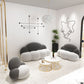 29.53" Wide Polyester Blend Curved Sofa Cloud Shape Armless Sofa