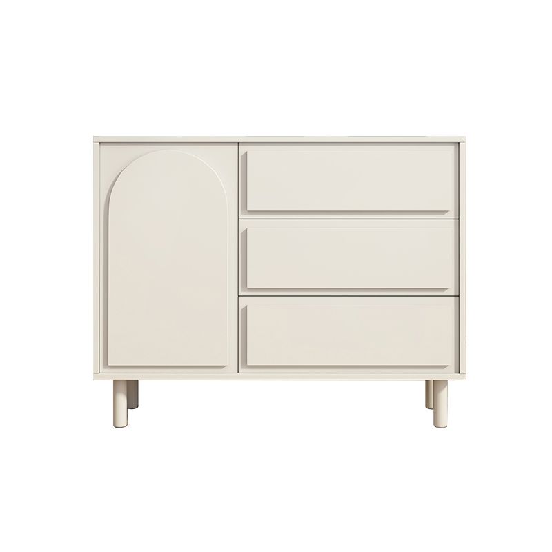 Contemporary Wooden White Sideboard Cabinet with Doors and Drawers Clearhalo 'buffet_sideboard' 'Buffets & Sideboards' 'furn' 'furn_buffet_sideboard' 'Furniture' 'Kitchen & Dining Furniture' 1200x1200_f05d4cc5-43b3-4cd0-8c42-08cef44e5a33