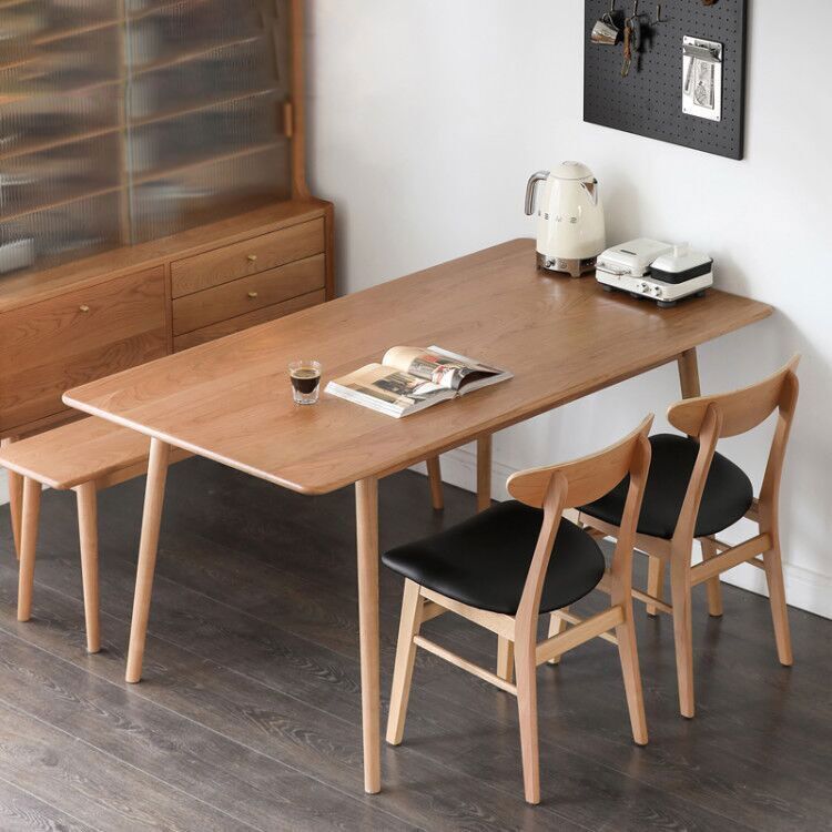 Rectangle Pine Solid Wood Table for Restaurant Modern Dining Table with 4 Legs Clearhalo ' dining_table' 'Dining Tables & Seating' 'Dining Tables' 'furn' 'furn_dining_table' 'Furniture' 'furniture_dining_table' 'Kitchen & Dining Furniture' 'kitchen&dining_furn' 'kitchen' 'kitchen_dining_table' 1200x1200_f05e5b53-a62f-4b9e-8040-3edb7bd3211d