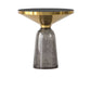 Nordic style Glass Side End Table Stone Top Drum End Table for Living Room Clearhalo 'Coffee & Accent Tables' 'End & Side Tables' 'end_side_table' 'end_side_tables' 'furn' 'furn_end_side_tables' 'Furniture' 'furniture_end_side_table' 'Living Room Furniture' 1200x1200_f05ed8e7-2d00-45dc-8cbe-fc62945f8052
