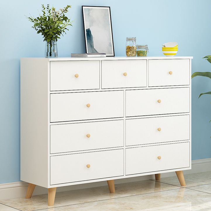 Commode de rangement contemporaine en bois avec 4/5/9 tiroirs