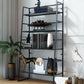 Modern Bookshelf Ladder Metal Open Back Shelf Bookcase with Shelves for Living Room Clearhalo 'Bookcases' 'furn' 'furn_bookcases' 'Furniture' 'Office Furniture' 1200x1200_f06127fb-2e54-4aa8-a3aa-0184355d7e48