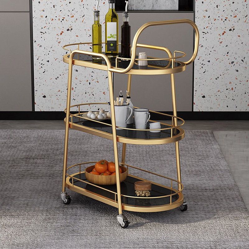 Chariot de cuisine moderne ouverte de rangement maison de préparation à restauration