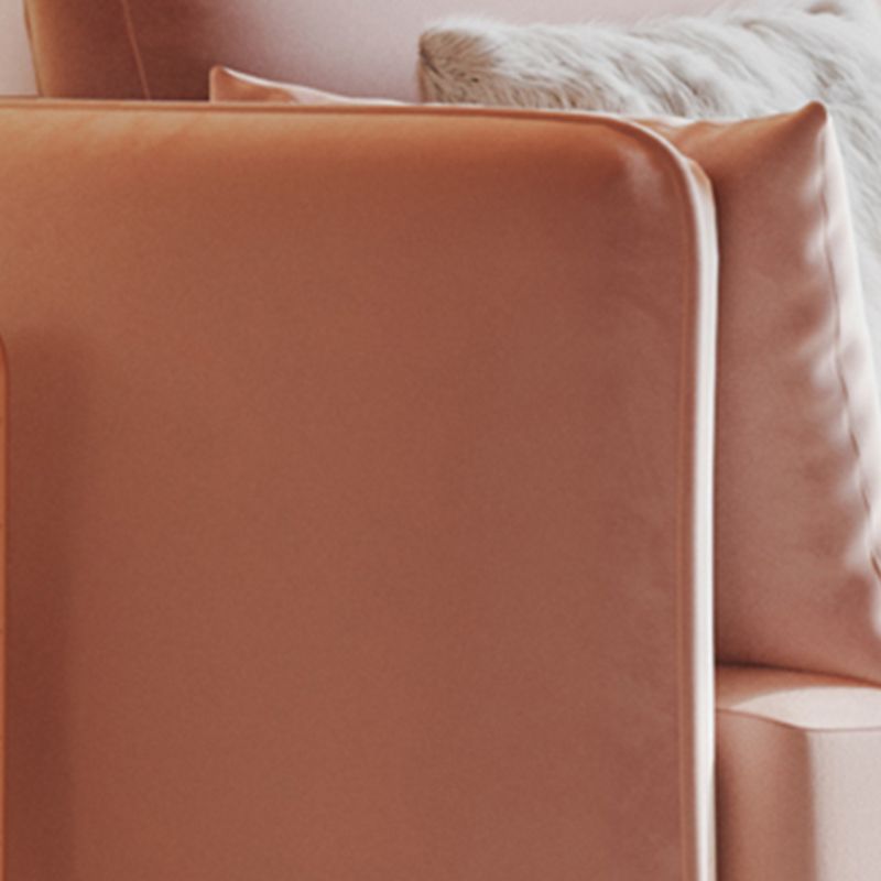 Divano braccio superiore in velluto con due cuscini indietro per l'appartamento