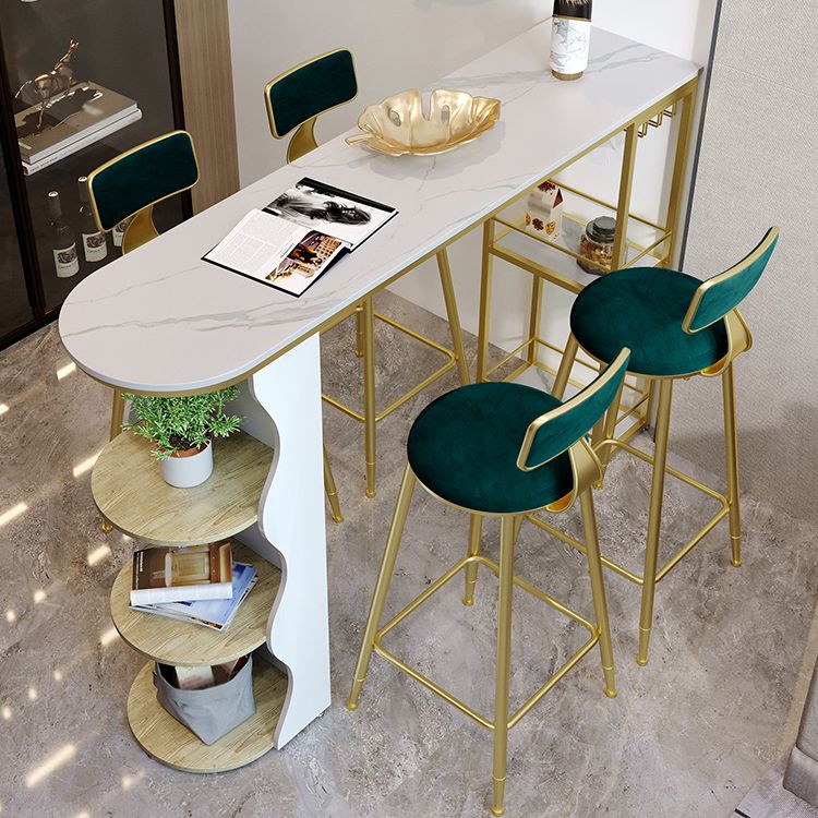 Tavolo da pranzo in pietra in pietra bianca tavolo da pranzo tradizionale bar di lusso con base a slitta