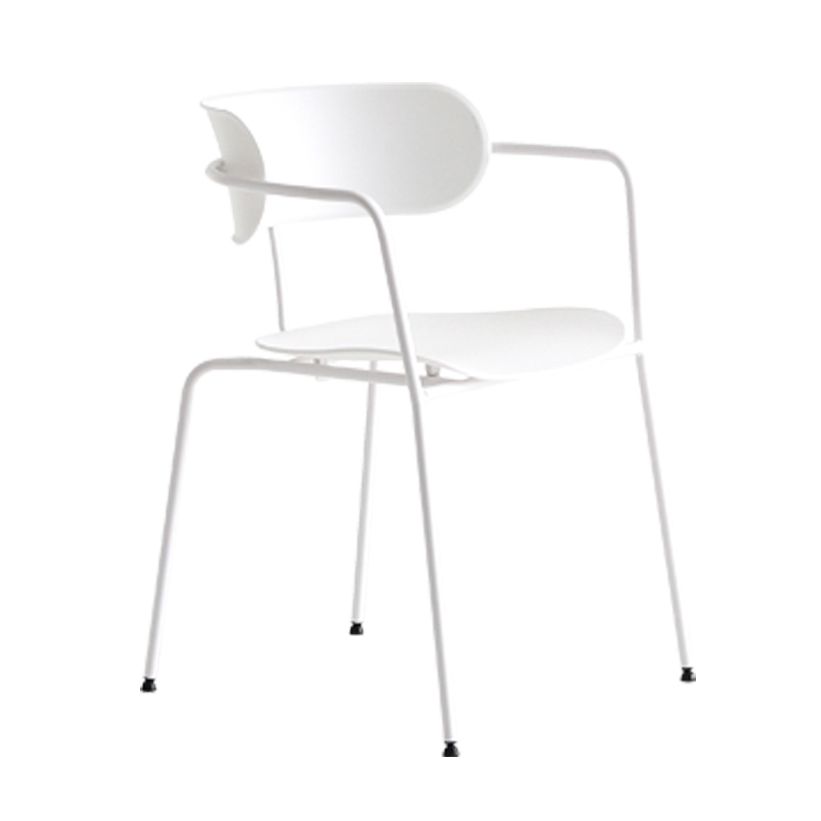 Industrial Style Kitchen Dining Chair Dining Stackable Arm Chairs with Metal Legs Clearhalo ' kitchen&dining_furn' 'Dining Chairs' 'Dining Tables & Seating' 'dining_chair' 'furn' 'furn_dining_chair' 'Furniture' 'furniture_dining_chair' 'Kitchen & Dining Furniture' 'kitchen' 1200x1200_f064e000-c4f1-4dd3-b91b-981f74309d7b