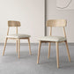 Contemporary Open Back Dining Room Armless Solid Wood Dining Chair