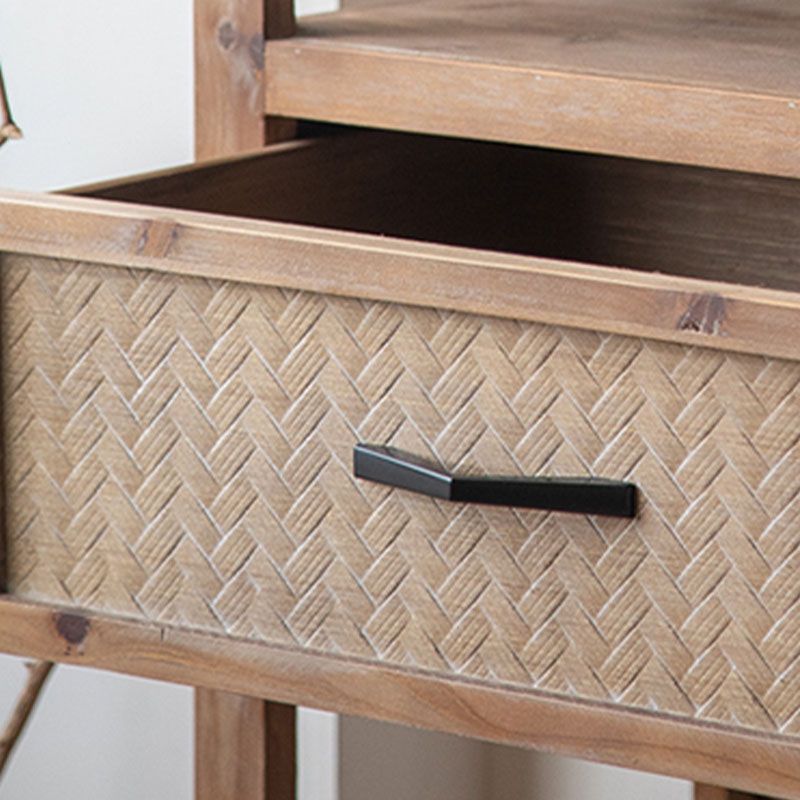 Farmhouse Brown Sideboard Solid Wood Server Tavolo per sala da pranzo