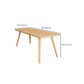 Rectangular Shaped Executive Desk Natural Writing Desk for Office