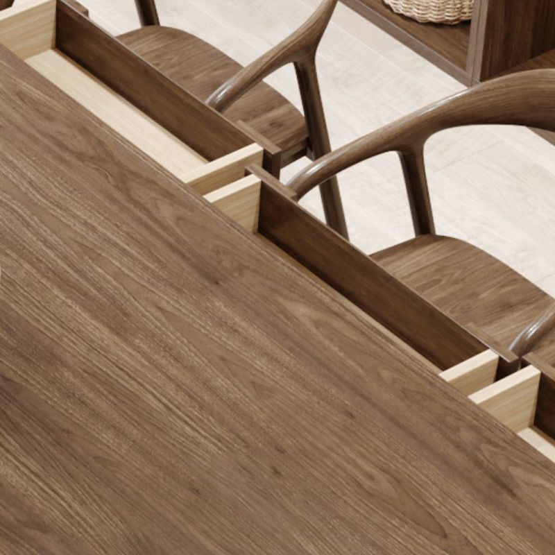 Bureau de bureau de style contemporain Bureau de bureau rectangulaire Bureau de tâche avec 4 jambes pour le bureau