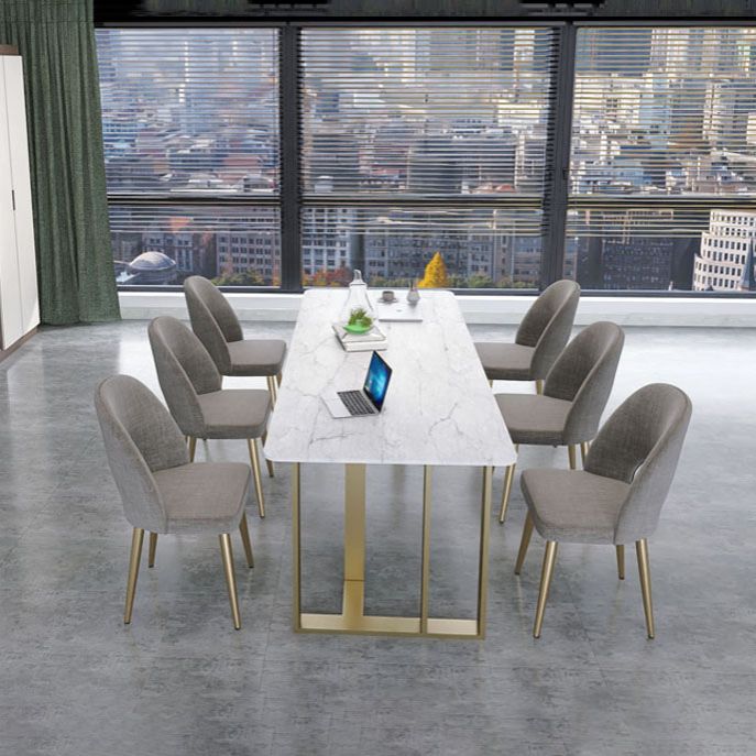 Rectangular Writing Desk Industrial Style Sled Base Office Desk Clearhalo 'furn' 'furn_office_desk' 'Furniture' 'Office Desks' 'Office Furniture' 'office_desk' 1200x1200_f068726f-d55c-41b9-aeb1-1d9365efc4df