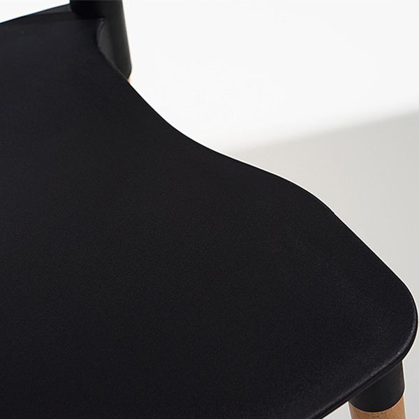 Sillas de comedor de estilo contemporáneo sillas de comedor sin brazos con patas de madera para cocina