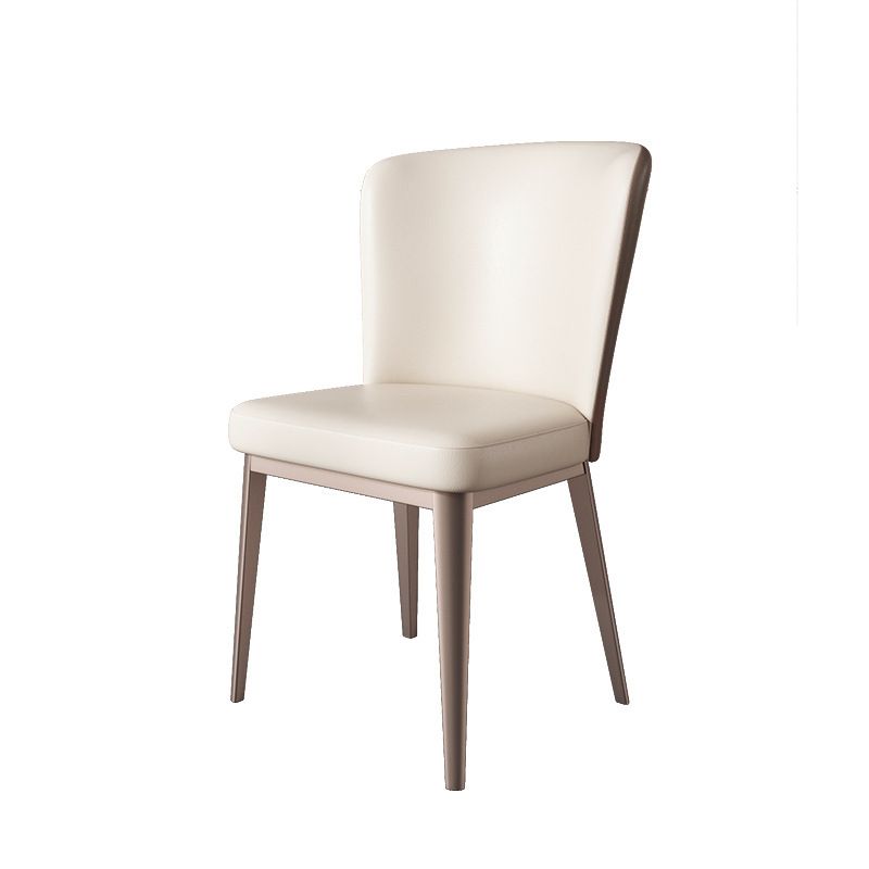 Modern Side Chair Metal Solid Back Dining Room Chair for Kitchen Clearhalo 'Dining Chairs' 'Dining Tables & Seating' 'dining_chair' 'furn' 'furn_dining_chair' 'Furniture' 'Kitchen & Dining Furniture' 1200x1200_f068c9de-763d-4a4d-8fcb-b7d0b97a0322