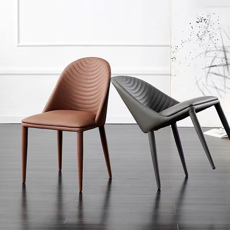 Modern Style Chair Dining Armless Chair for Kitchen with Metal Legs Clearhalo 'Dining Chairs' 'Dining Tables & Seating' 'dining_chair' 'furn' 'furn_dining_chair' 'Furniture' 'furniture_dining_chair' 'Kitchen & Dining Furniture' 1200x1200_f0692e07-48b4-406e-ad37-c66f187511e9