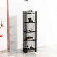 9.84"W Bookshelf Acrylic Glam Style Closed Back Bookcase for Office and Study Room Clearhalo 'Bookcases' 'furn' 'furn_bookcases' 'Furniture' 'furniture_bookcases' 'kitchen' 'kitchen_bookcases' 'Living Room Furniture' 'Office Furniture' 1200x1200_f069c01f-8ab8-406f-9b92-603425923836
