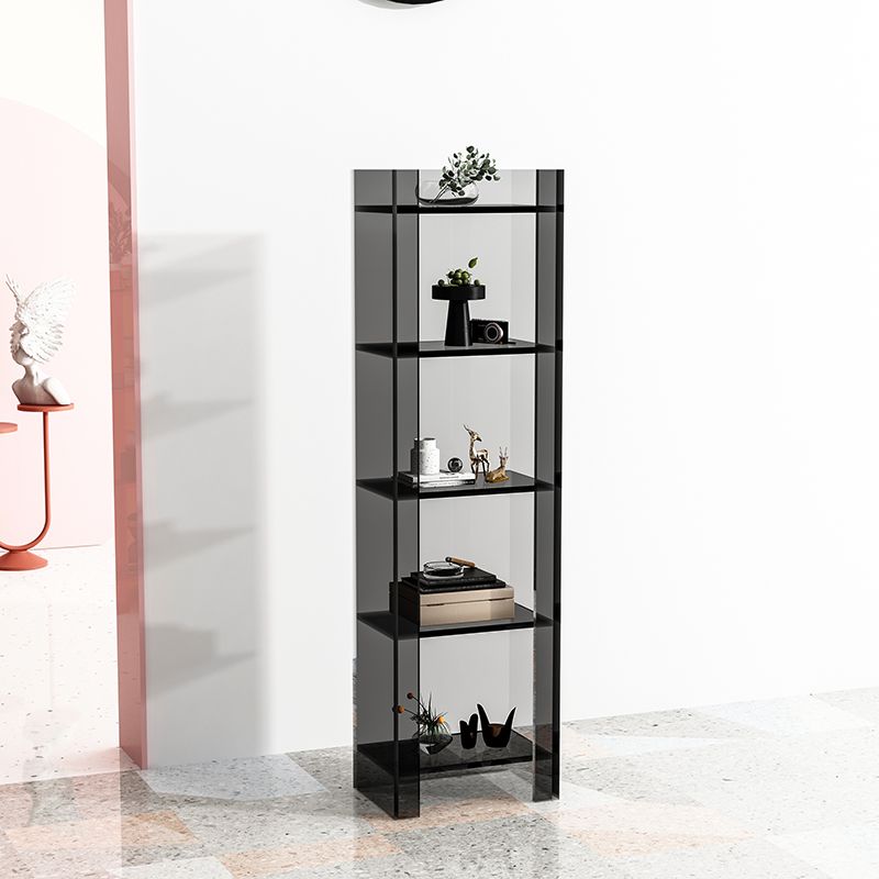 9.84"W Bookshelf Acrylic Glam Style Closed Back Bookcase for Office and Study Room Clearhalo 'Bookcases' 'furn' 'furn_bookcases' 'Furniture' 'furniture_bookcases' 'kitchen' 'kitchen_bookcases' 'Living Room Furniture' 'Office Furniture' 1200x1200_f069c01f-8ab8-406f-9b92-603425923836