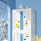 Plastic Bedroom Storage Cabinet Contemporary Hinged Door Cabinet