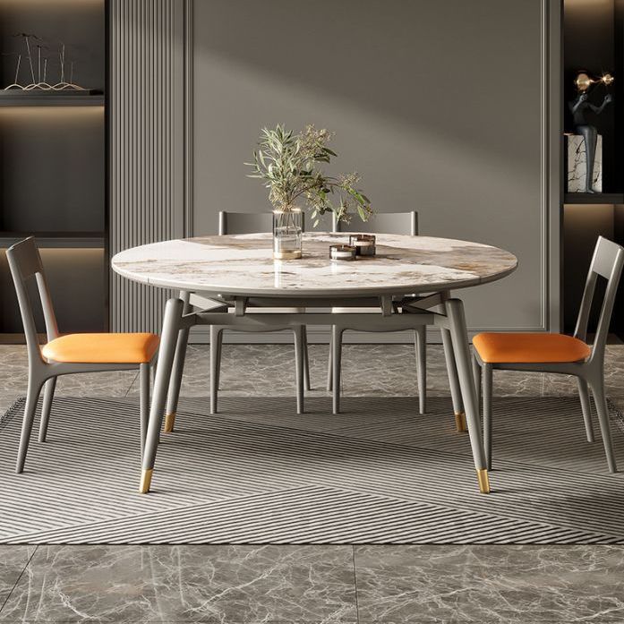 Modern Extensible Dining Table Set 1/2/5/7 Pieces Home Dining Room Set Clearhalo 'Dining Room Sets' 'Dining Tables & Seating' 'dining_room_set' 'furn' 'furn_dining_room_set' 'Furniture' 'Kitchen & Dining Furniture' 1200x1200_f06b22fe-b1b2-418c-ae17-1434394dcb2a