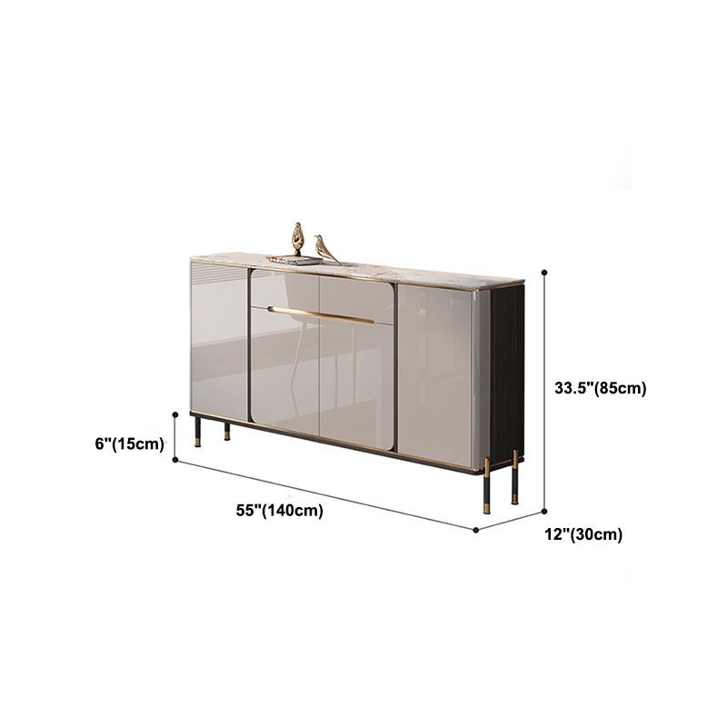 Sideboard Sideboard Sideboard in pietra glam Sideboard con porte per sala da pranzo