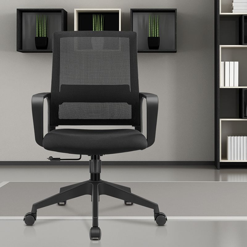 Fixed Arms Swivel Chair Modern Style Office Ergonomic Mesh Task Chair Clearhalo 'furn' 'furn_office_chair' 'Furniture' 'Office Chairs' 'Office Furniture' 'office_chair' 1200x1200_f06c33fe-b0d7-45c3-ab5c-27f581f9cabd