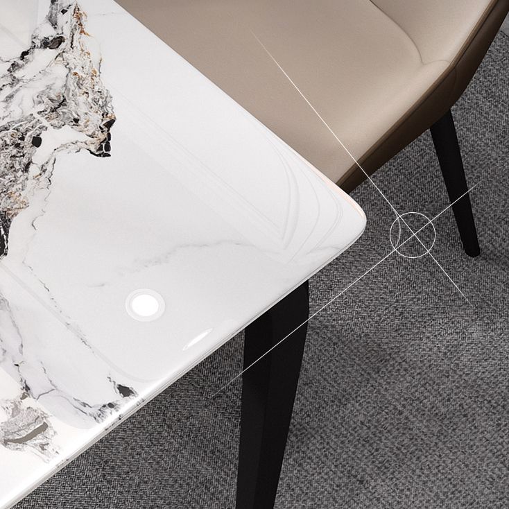 4-foot Stone Dinning Table Industrial Style Square Furniture for Indoor Clearhalo ' dining_table' 'Dining Tables & Seating' 'Dining Tables' 'furn' 'furn_dining_table' 'Furniture' 'furniture_dining_table' 'Kitchen & Dining Furniture' 'kitchen&dining_furn' 'kitchen' 'kitchen_dining_table' 1200x1200_f06da010-aa2b-4d39-a51d-5d767d3cc800