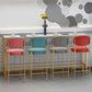 Modern Bar Height Table White Faux Marble Top Bistro Bar Table with Gold Base Clearhalo 'Bar Furniture' 'Bar Tables' 'bar_tables' 'furn' 'furn_bar_tables' 'Furniture' 'Kitchen & Dining Furniture' 1200x1200_f06dd5c4-b7cf-482d-9651-bdb61f953ed6