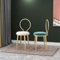 Glam Velvet Dining Chair Open Back Dining Side Furniture with Gold Legs in Matte Finish Clearhalo 'Dining Chairs' 'Dining Tables & Seating' 'dining_chair' 'furn' 'furn_dining_chair' 'Furniture' 'Kitchen & Dining Furniture' 1200x1200_f070927a-8fc7-4f34-bd58-3f41a22eada0