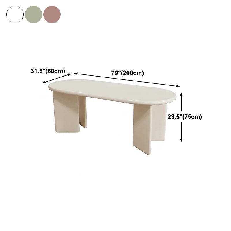 Contemporary Artificial Wood Top Oval Dinette Table Simple Dining Table for Living Room Clearhalo 'Dining Tables & Seating' 'Dining Tables' 'dining_table' 'furn' 'furn_dining_table' 'Furniture' 'furniture_dining_table' 'Kitchen & Dining Furniture' 'kitchen' 'kitchen_dining_table' 1200x1200_f070a350-4e35-4ce8-abee-bf8d7b137b4a