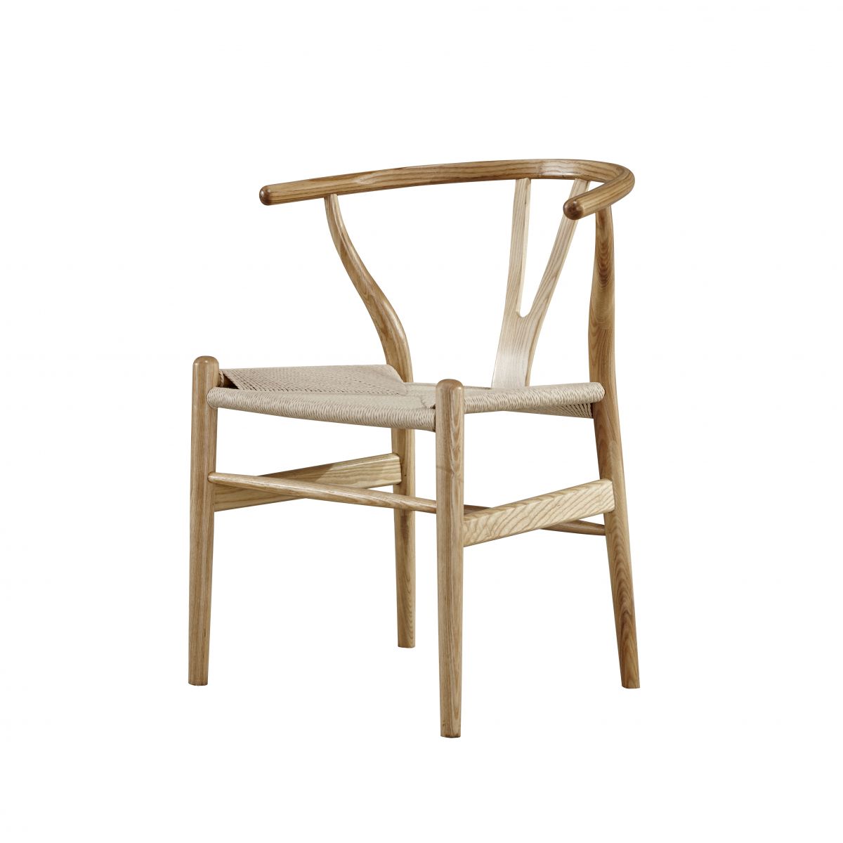 Contemporary Home Wood Arm Chair Natural Wishbone Dining Chair (Set of 2) Clearhalo ' kitchen&dining_furn' 'Dining Chairs' 'Dining Tables & Seating' 'dining_chair' 'furn' 'furn_dining_chair' 'Furniture' 'furniture_dining_chair' 'Kitchen & Dining Furniture' 'kitchen' 1200x1200_f070fd81-6bd3-489e-8c0f-1d26a8f71a77