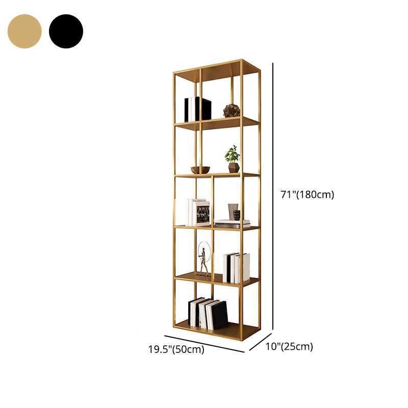 Contemporary Iron Open Etagere Bookshelf Multi Shelf Vertical Bookcase for Study Room Clearhalo 'Bookcases' 'furn' 'furn_bookcases' 'Furniture' 'furniture_bookcases' 'Office Furniture' 1200x1200_f07237a5-11f7-420a-99d9-4b28881b4f7f