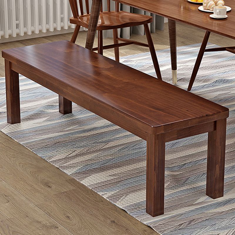 Mid-Century Modern Bench 11.81 Inch Wide Pine Bench with Squared Legs Clearhalo 'Benches' 'Chairs & Seating' 'furn' 'furn_benches' 'Furniture' 'Living Room Furniture' 1200x1200_f0731d74-0675-4bb0-b3e6-aae897757ceb