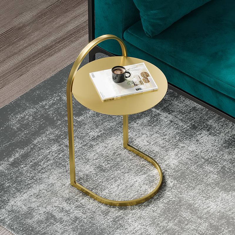 Mesa moderna de la mesa de acento redondo de la mesa nocturna para el dormitorio, 14 "W