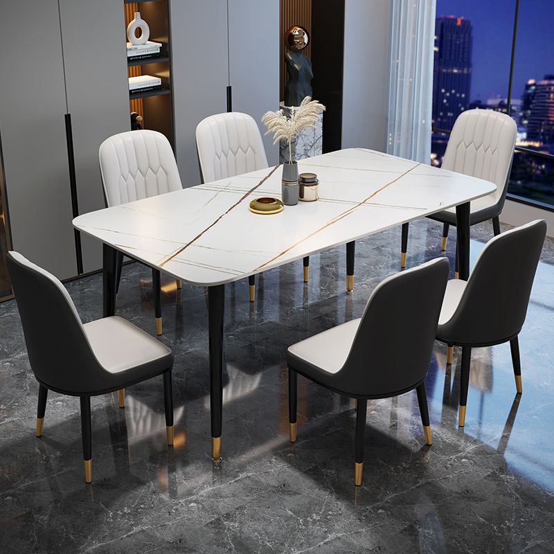 Tavolo da pranzo Simplicity Dining Room Tavolo da pranzo in pietra a 4 gambe