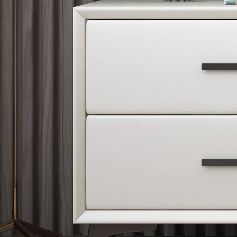 Table nause de nuit de rangement de 20 "H 2 titres moderne avec des jambes avec les jambes