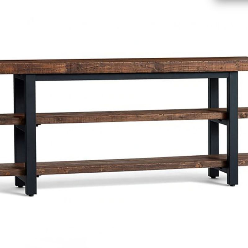 Industrial Pine TV Stand Console Open Storage TV Media Stand with Shelves for Living Room Clearhalo 'furn' 'furn_tv_stands_entertainment_centers' 'Furniture' 'Living Room Furniture' 'TV Stands & Entertainment Centers' 'TV Stands & Media Storage Furniture' 'tv_stands_entertainment_centers' 1200x1200_f078c3ac-5765-4403-a881-11836a0ecf8a