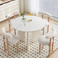 Modern Round Dining Table 3 White Legs Table for Dining Room Clearhalo 'Dining Tables & Seating' 'Dining Tables' 'dining_table' 'furn' 'furn_dining_table' 'Furniture' 'Kitchen & Dining Furniture' 1200x1200_f07ace7b-fa06-40d0-9abe-df15bde7c22a