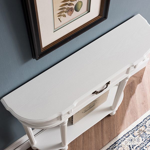 35.43" Tall 1-drawer Console Table Solid Wood Accent Table with Shelf Clearhalo 'Console Tables' 'console_tables' 'Entry & Mudroom Furniture' 'furn' 'furn_console_tables' 'Furniture' 1200x1200_f07c5fed-24b7-46fc-bab8-39f9951494b9