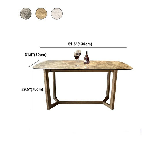 Gray Stone Top Dining Table Contemporary Dining Table with Sled Base Clearhalo ' dining_table' 'Dining Tables & Seating' 'Dining Tables' 'furn' 'furn_dining_table' 'Furniture' 'furniture_dining_table' 'Kitchen & Dining Furniture' 'kitchen&dining_furn' 'kitchen' 'kitchen_dining_table' 1200x1200_f07d2dd1-2a4d-4c51-b4d1-78b562d5cd61