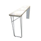 Modern White Counter Height Table Metal and Wood Indoor Rectangle Pub Bar Table Clearhalo 'Bar Furniture' 'Bar Tables' 'bar_tables' 'furn' 'furn_bar_tables' 'Furniture' 'furniture_bar_tables' 'Kitchen & Dining Furniture' 'kitchen&dining_furn' 'kitchen' 1200x1200_f07e9644-85dd-43ee-819a-ef252fa16c04