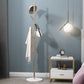 Moderna estante de abrigo Marble Bottom Metal Entry Hall Arbel con ganchos de abrigo