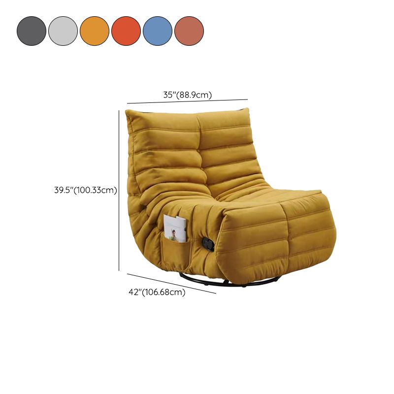 Manual-Push Botton Recliner Traditional Fabric Pushback Recliner