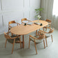 Contemporary Oval Dining Table Solid Wood Dining Table with Sled Base Clearhalo 'Dining Tables & Seating' 'Dining Tables' 'dining_table' 'furn' 'furn_dining_table' 'Furniture' 'furniture_dining_table' 'Kitchen & Dining Furniture' 'kitchen' 'kitchen_dining_table' 1200x1200_f0824ad7-83d6-45d4-89d3-856cb63b6768