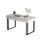 Rectangular Shaped Office Working Table Stone Writing Desk in Gold/Black Clearhalo 'furn' 'furn_office_desk' 'Furniture' 'Office Desks' 'Office Furniture' 'office_desk' 1200x1200_f08320d8-7557-4450-bac0-092c17e71ad8