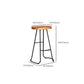 Contemporary Style Counter Stool Living Room Bar Stool with Metal Base Clearhalo 'Bar Furniture' 'Bar Stools' 'bar_stools' 'furn' 'furn_bar_stools' 'Furniture' 'Kitchen & Dining Furniture' 1200x1200_f083c635-bedb-4b83-b53f-087084065964