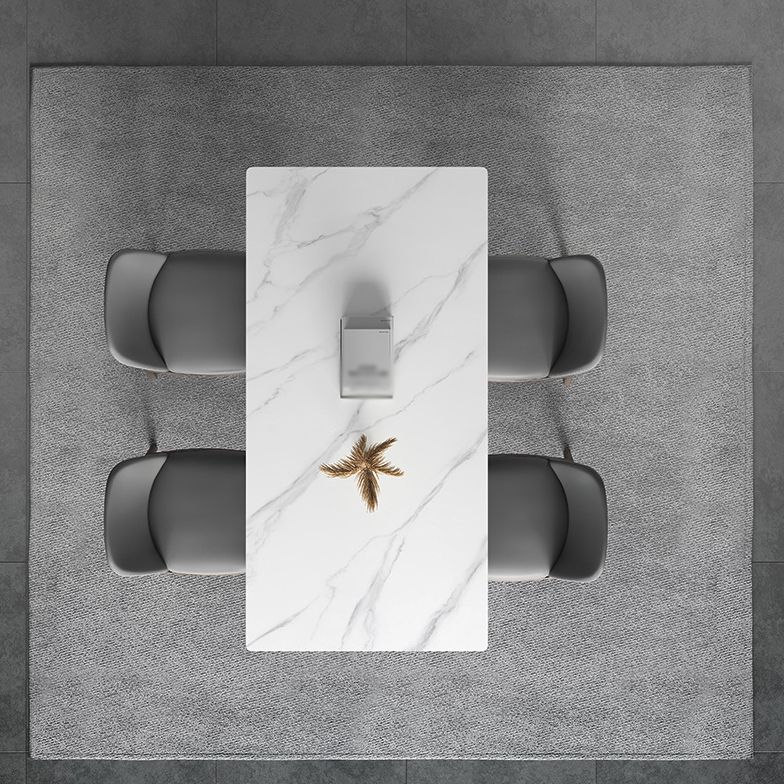 Modern Sintered Stone Dining Set 1/2/4/5/7 Pieces Dining Table with Chairs Clearhalo 'Dining Room Sets' 'Dining Tables & Seating' 'dining_room_set' 'furn' 'furn_dining_room_set' 'Furniture' 'furniture_dining_room_set' 'Kitchen & Dining Furniture' 1200x1200_f085233c-99f1-4e3e-b0d3-6226b5f65009