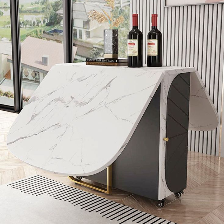 Modern Sintered Stone Dining Table White Rectangle Drop-Leaf 59" Dining Table Clearhalo ' dining_table' 'Dining Tables & Seating' 'Dining Tables' 'furn' 'furn_dining_table' 'Furniture' 'furniture_dining_table' 'Kitchen & Dining Furniture' 'kitchen&dining_furn' 'kitchen' 'kitchen_dining_table' 1200x1200_f085b53a-c805-4838-a425-2e20175de939